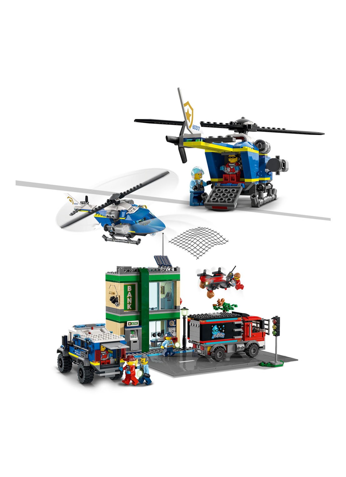 LEGO Politieachtervolging Bij de Bank bouwspeelgoed - 60317 - detail 7 multicolor