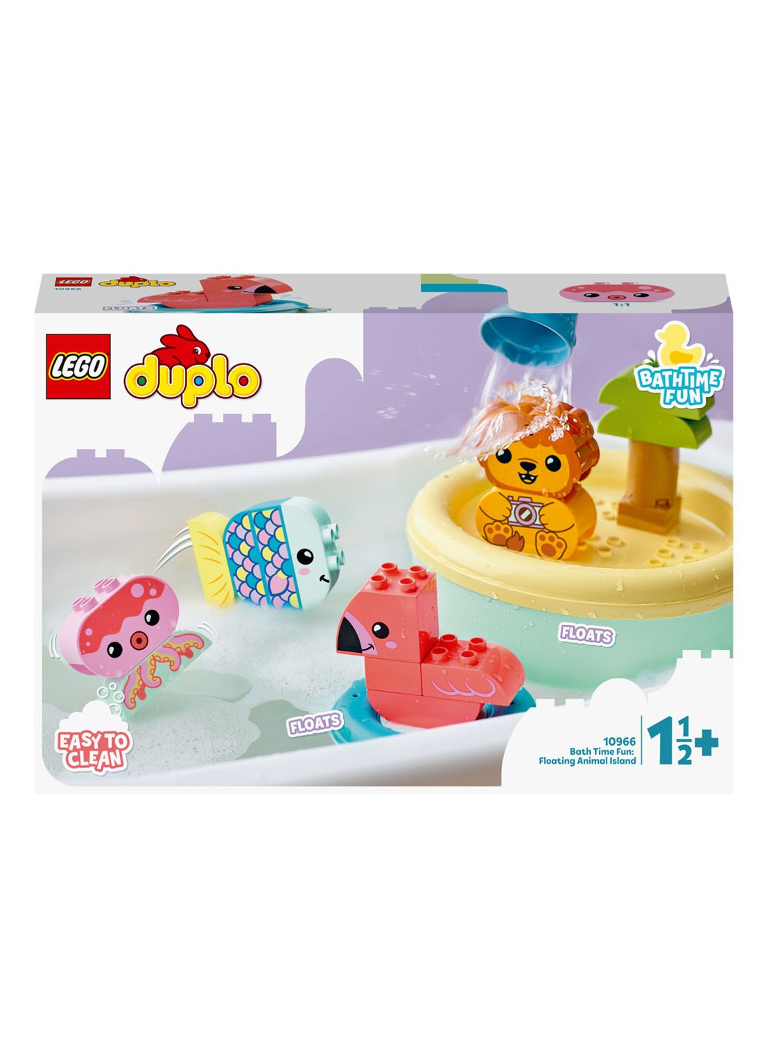 LEGO Pret In Bad Drijvend Diereneiland - bouwset 10966 - voorkant multicolor