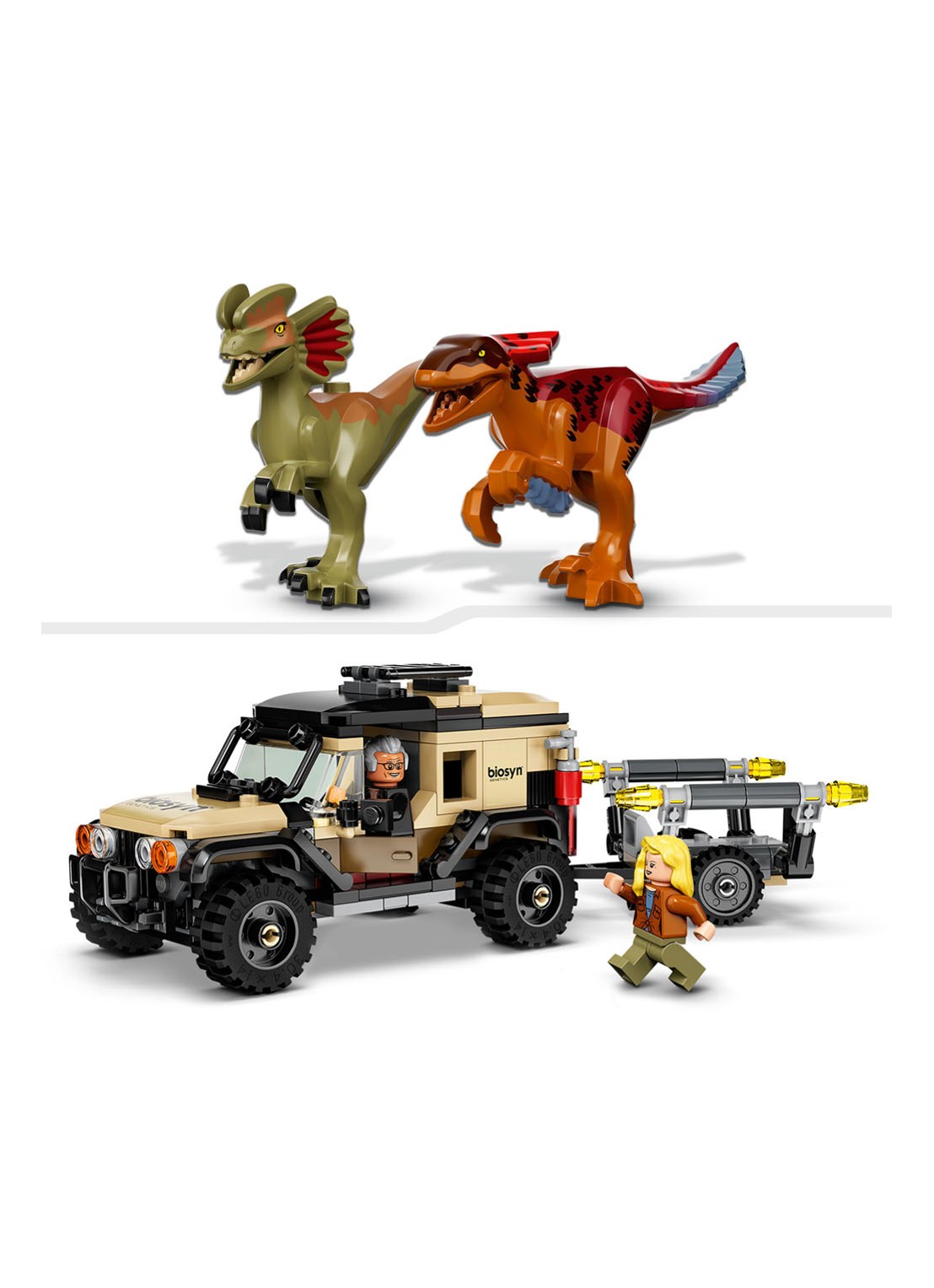 LEGO Pyroraptor & Dilophosaurus Transport - 76951 - detail 2 multicolor