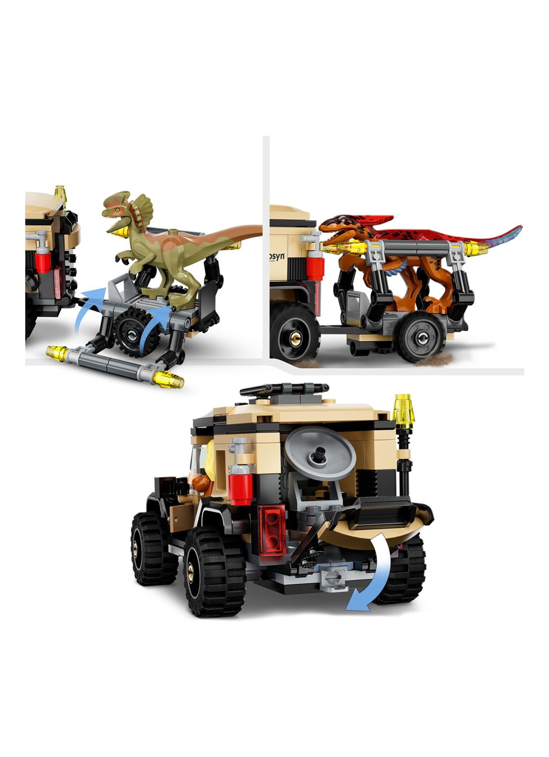 LEGO Pyroraptor & Dilophosaurus Transport - 76951 - detail 3 multicolor