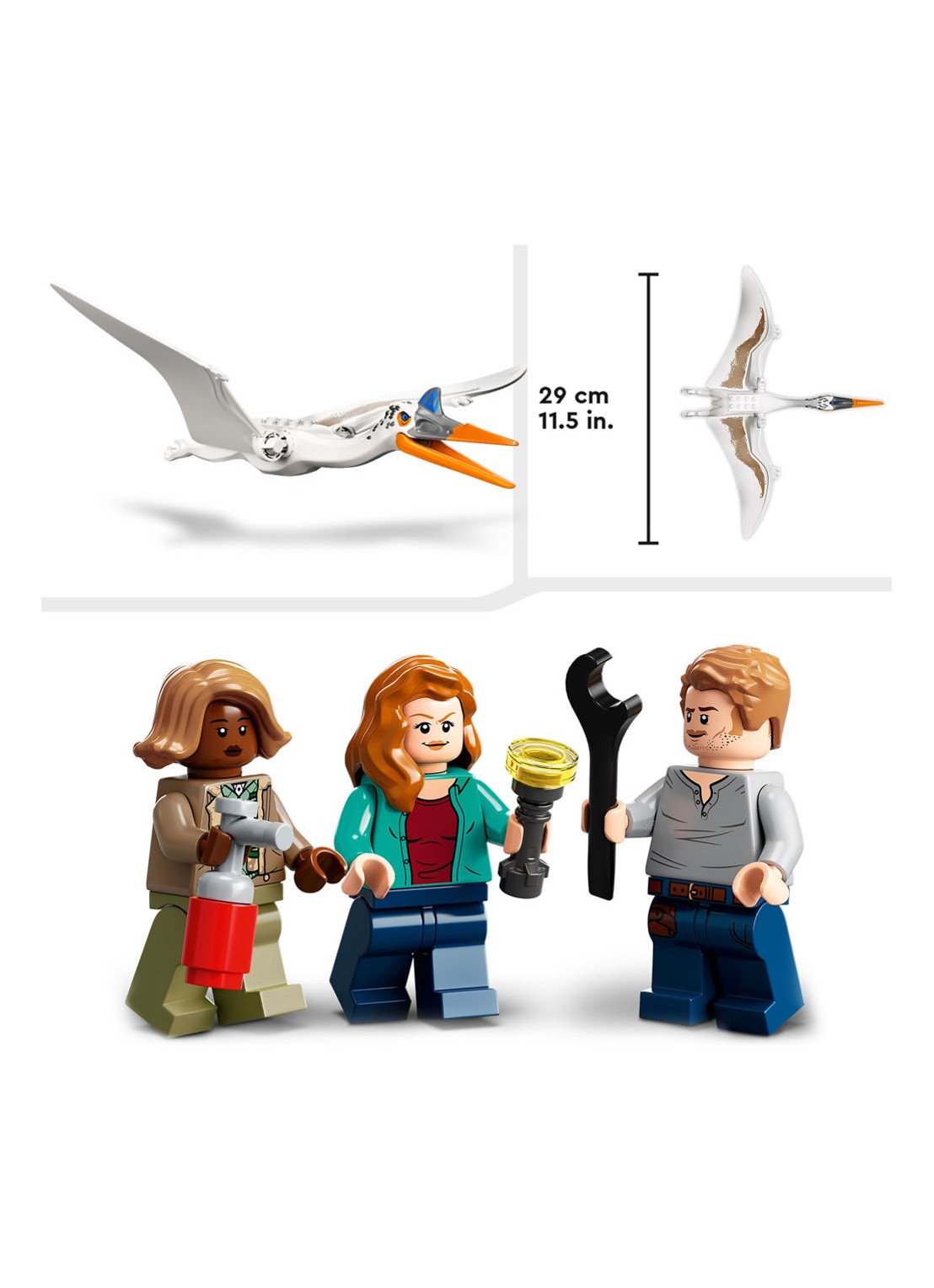 LEGO Quetzalcoatlus vliegtuighinderlaag - 76947 - detail 5 multicolor