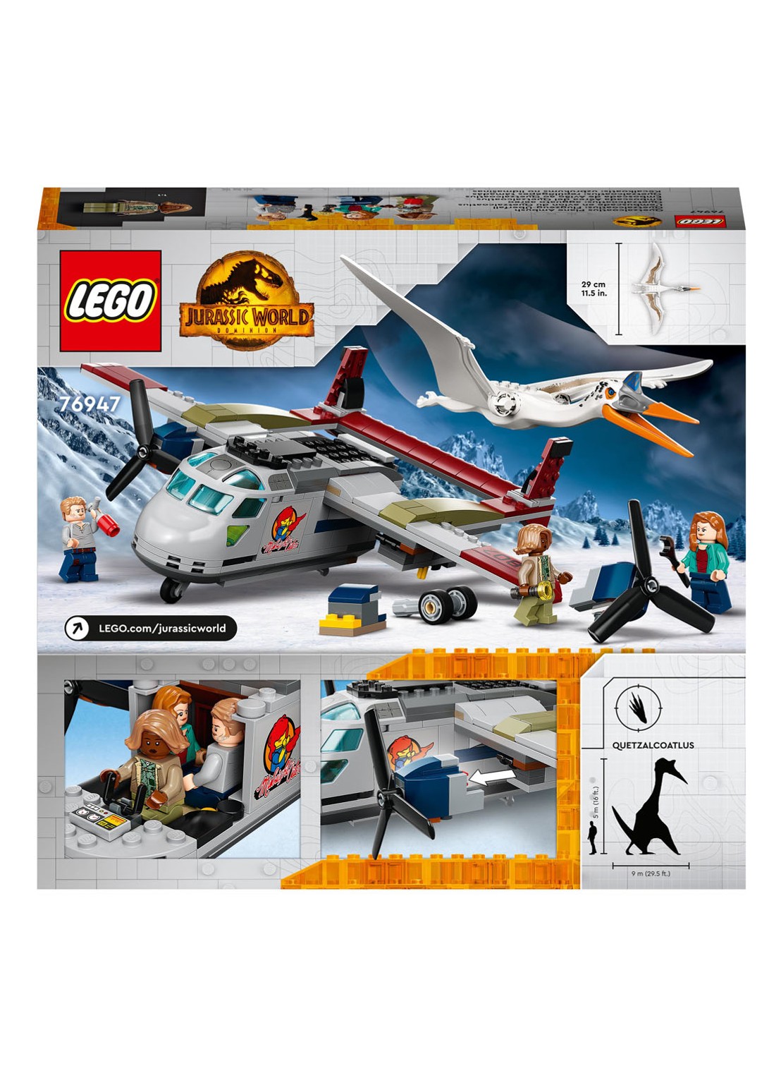 LEGO Quetzalcoatlus vliegtuighinderlaag - 76947 - detail 7 multicolor