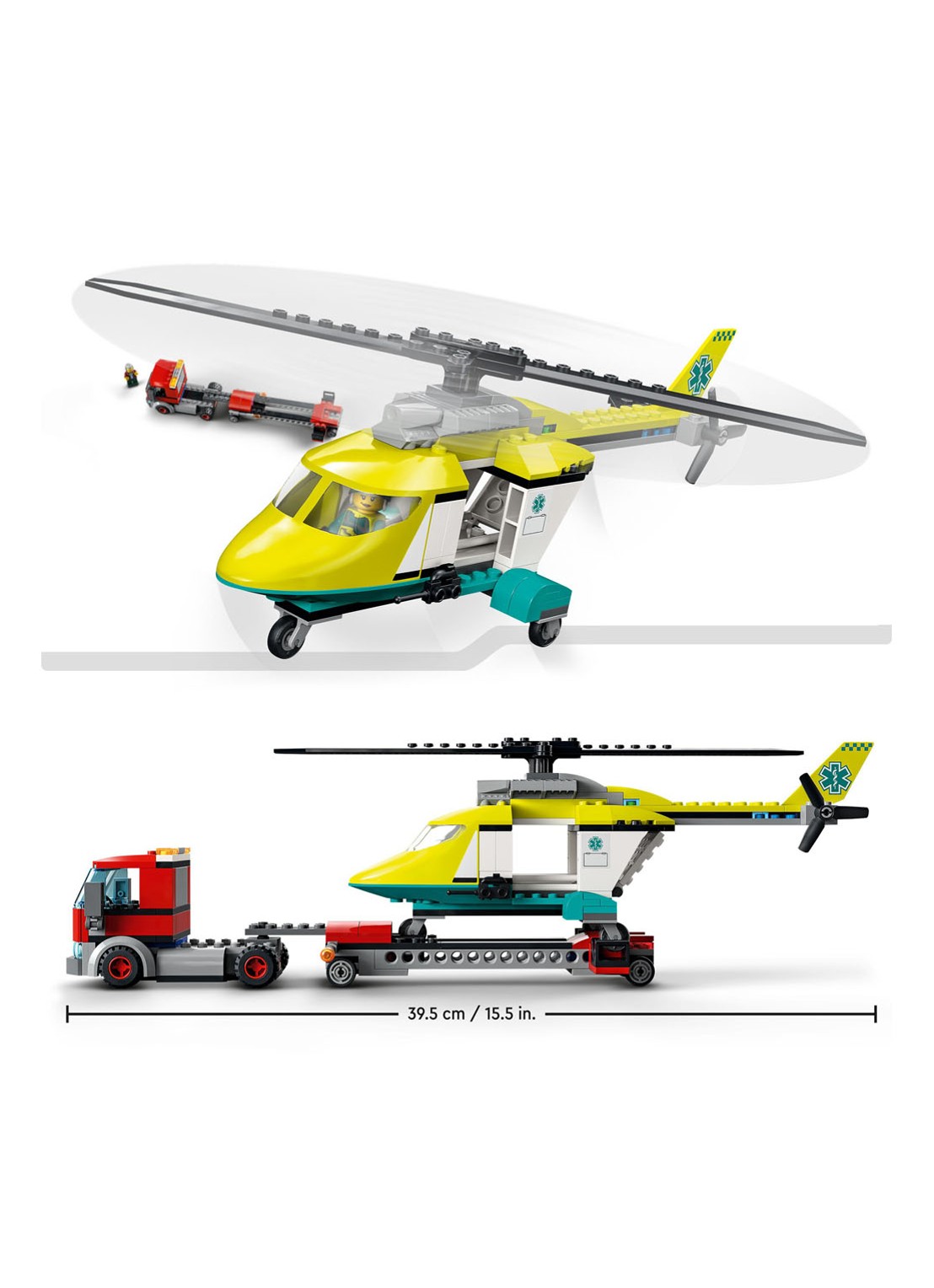 LEGO Reddingshelikopter Transport bouwspeelgoed - 60343 - detail 4 multicolor