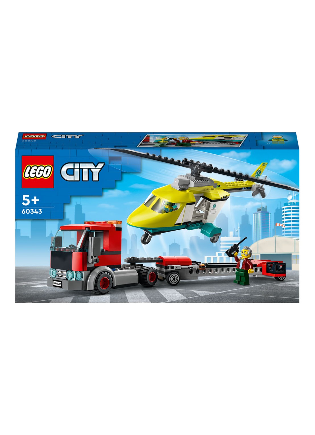LEGO Reddingshelikopter Transport bouwspeelgoed - 60343 - voorkant multicolor