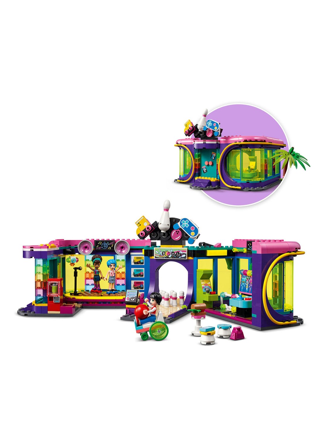 LEGO Rolschaatsdisco speelhal - 41708 - detail 2 multicolor