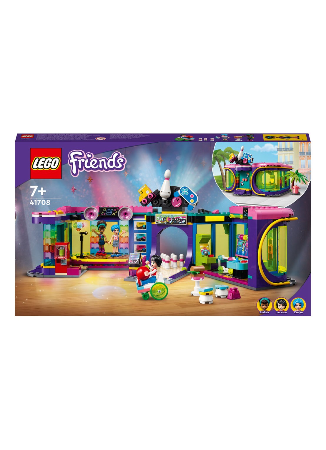 LEGO Rolschaatsdisco speelhal - 41708 - voorkant 6 multicolor