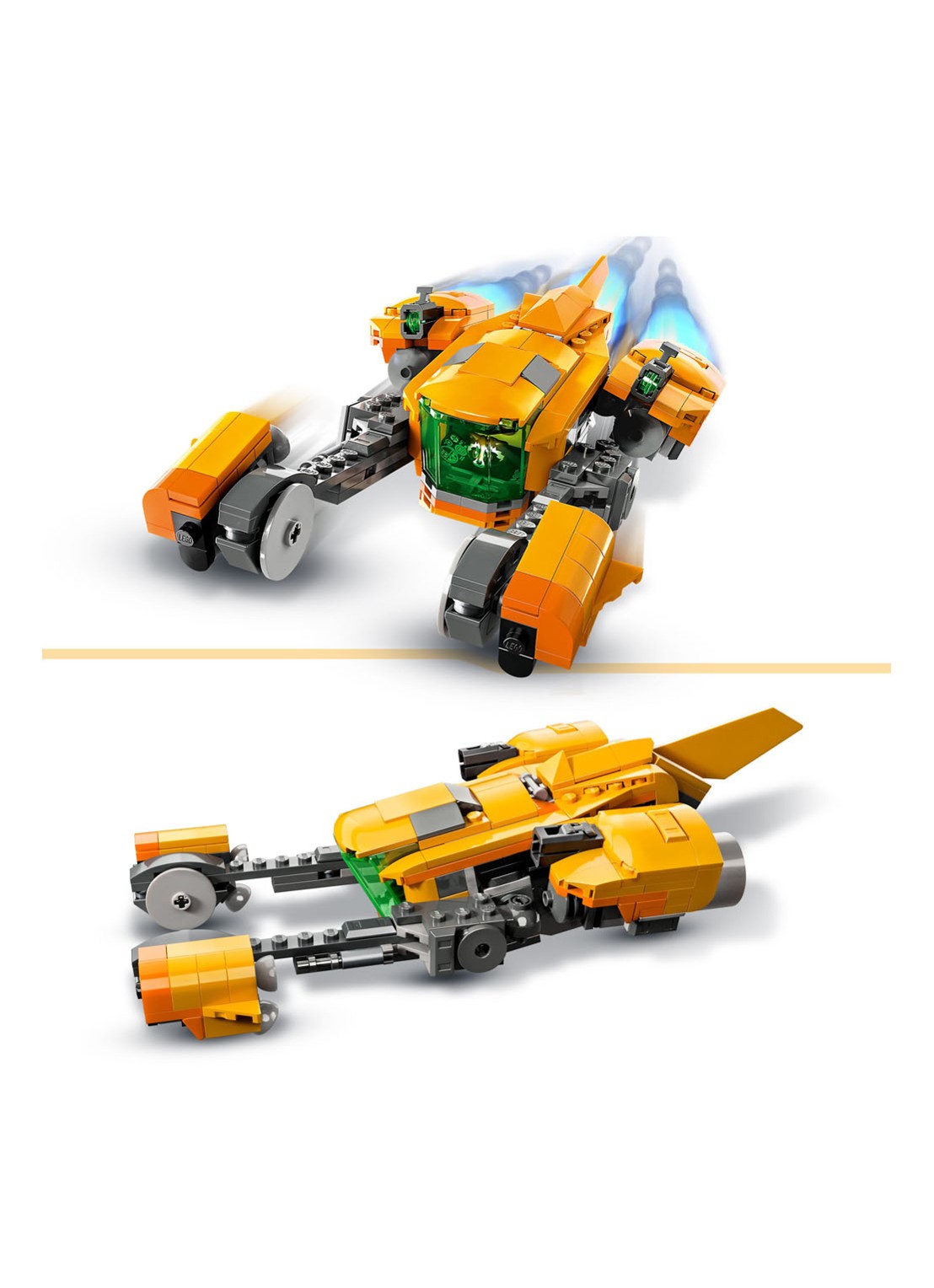 LEGO Schip van Baby Rocket Guardians of the Galaxy bouwset - 76254 - detail 4 multicolor