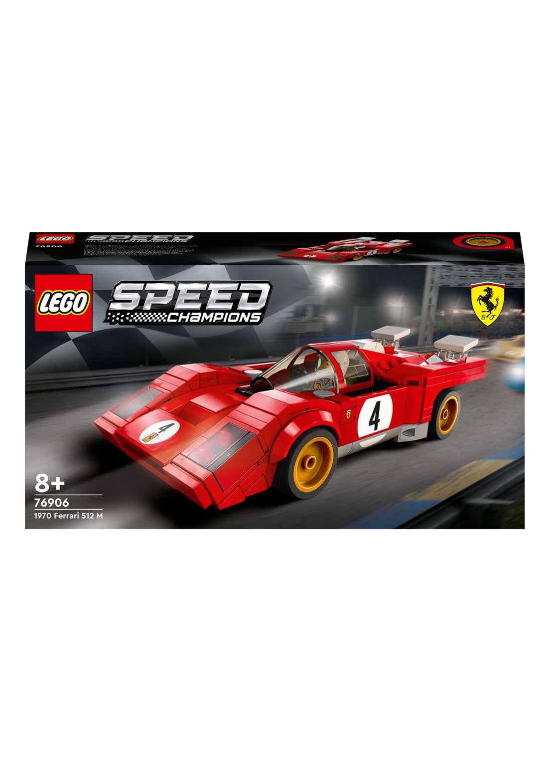 LEGO Speed Champions 1970 Ferrari 512 M set - 76906 - voorkant multicolor