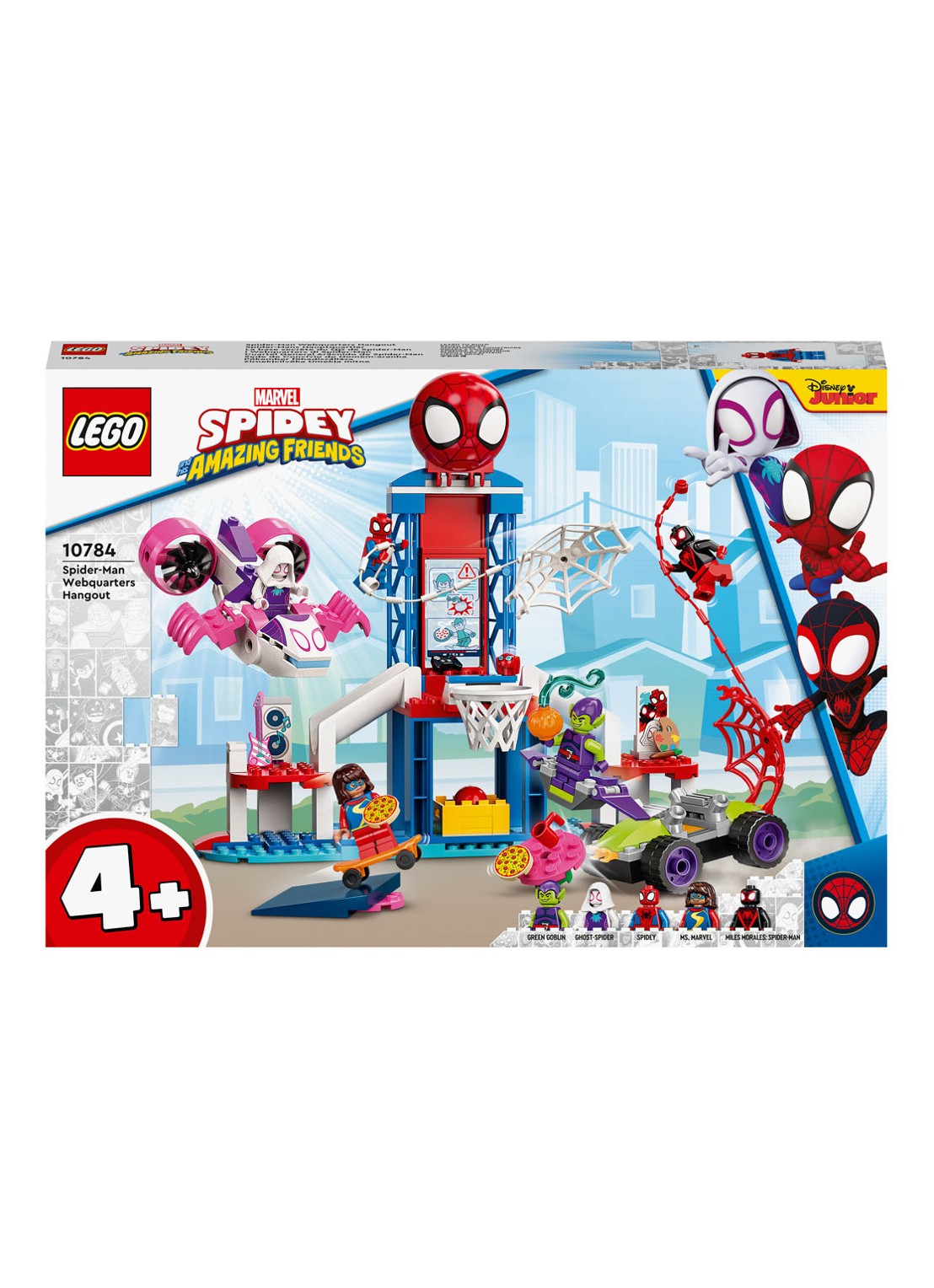 LEGO Spider Man Webuitvalsbasis Ontmoeting -10784 - voorkant multicolor