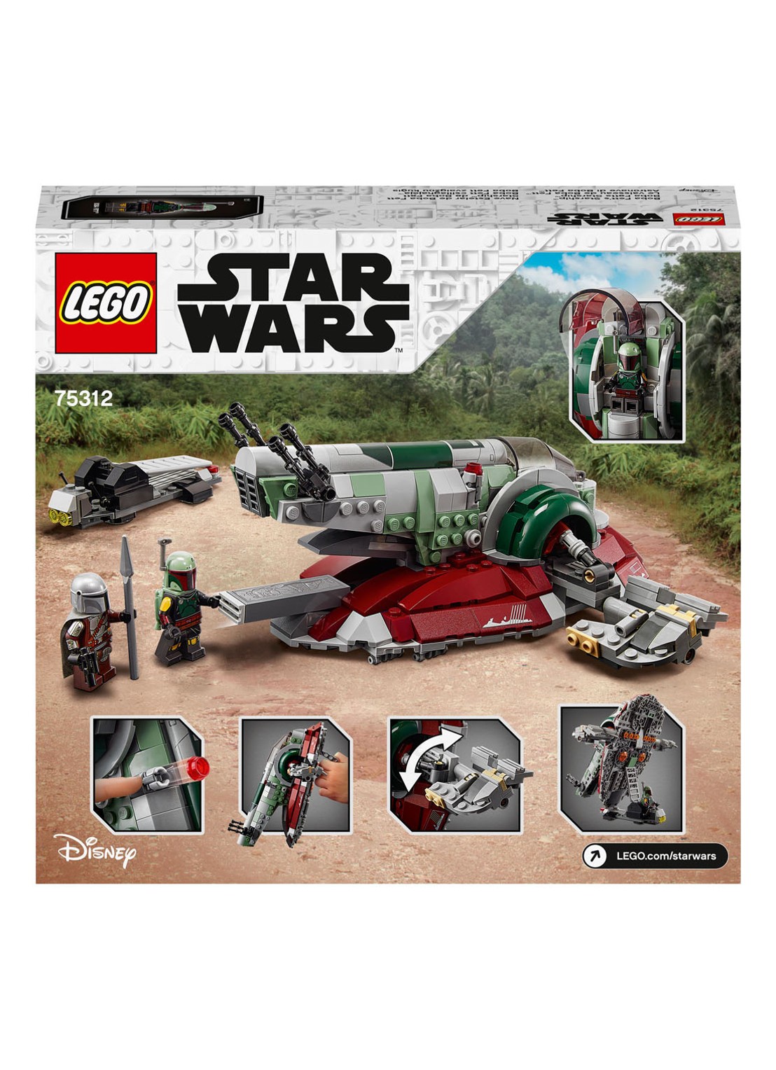 LEGO Star Wars Boba Fett's sterrenschip - 75312 - detail 7 multicolor