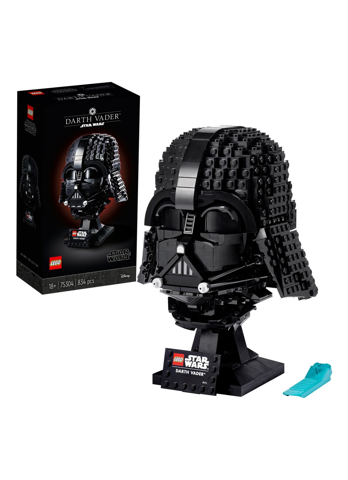 LEGO Star Wars Darth Vader helm - 75304 - detail zwart
