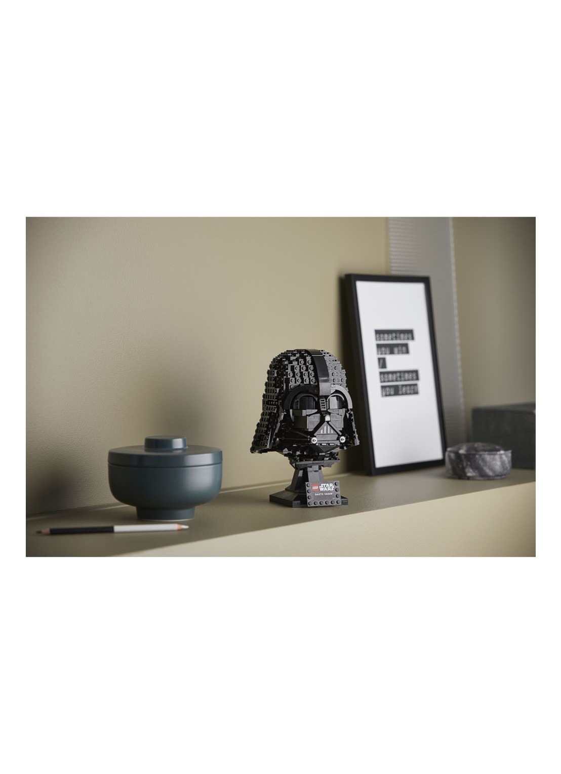 LEGO Star Wars Darth Vader helm - 75304 - detail 3 zwart