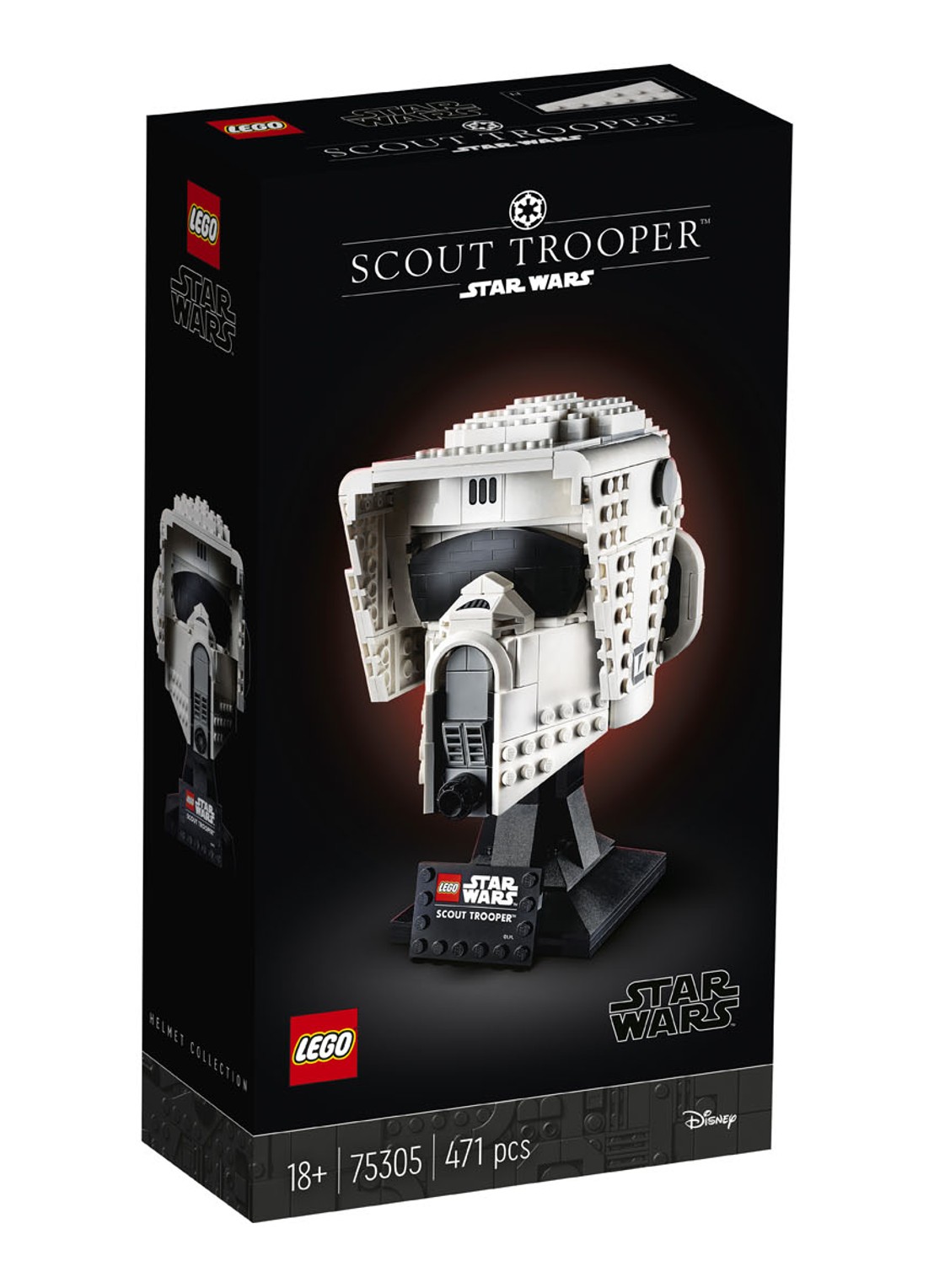 LEGO Star Wars Darth Vader helm - 75304 - detail 5 zwart