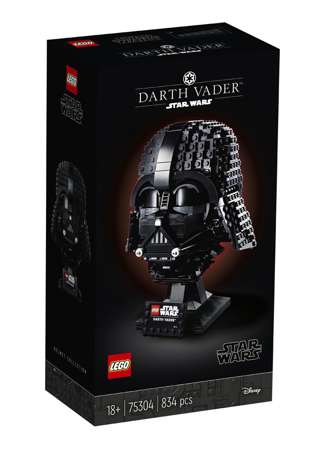 LEGO Star Wars Darth Vader helm - 75304 - voorkant 7 zwart