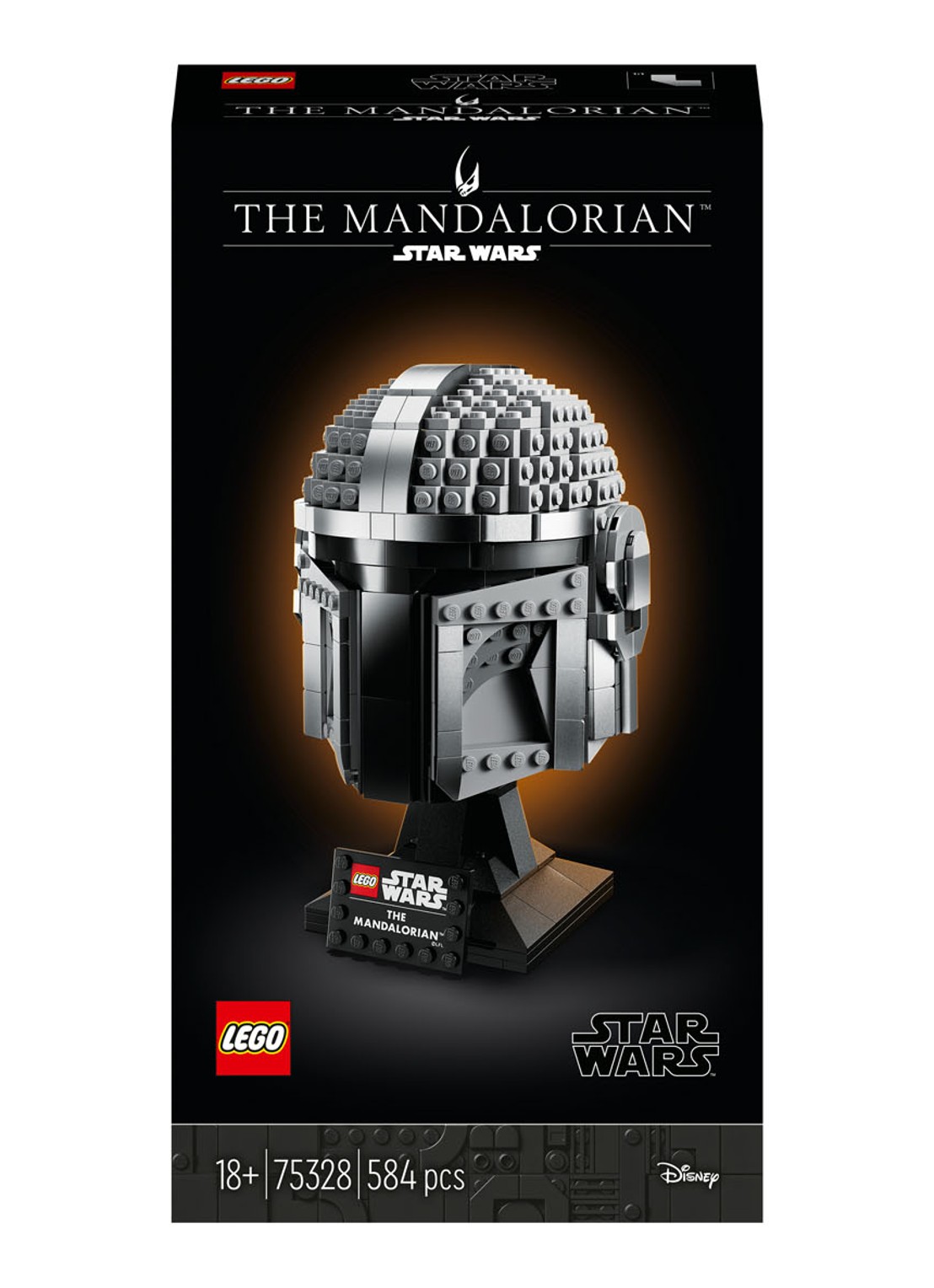 LEGO Star Wars De Mandalorian Helm set - 75328 - voorkant 6 multicolor