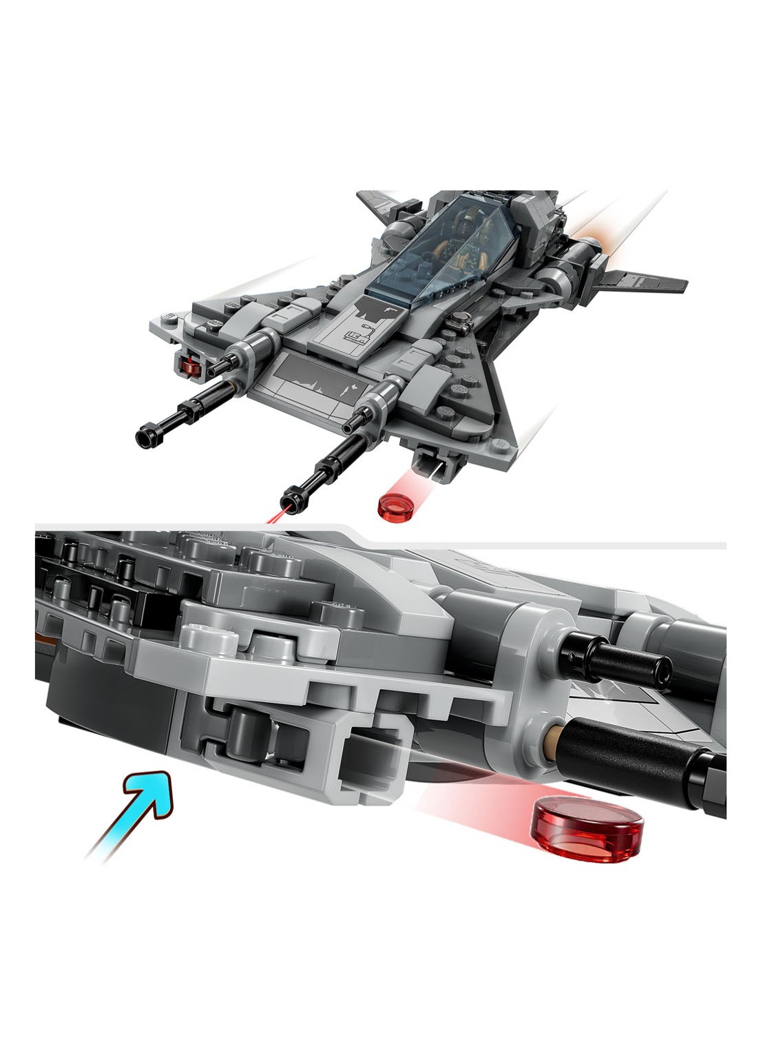 LEGO Star Wars Pirate Snub Fighter Mandalorian bouwset - 75346 - detail 2 undefined
