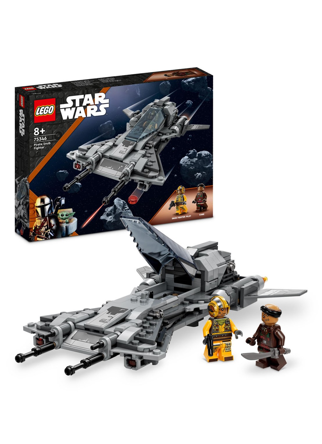 LEGO Star Wars Pirate Snub Fighter Mandalorian bouwset - 75346 - voorkant 6 undefined