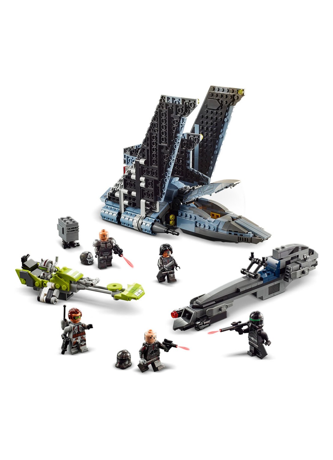 LEGO Star Wars The Bad Batch aanvalsshuttle - 75314 - detail 6 grijs
