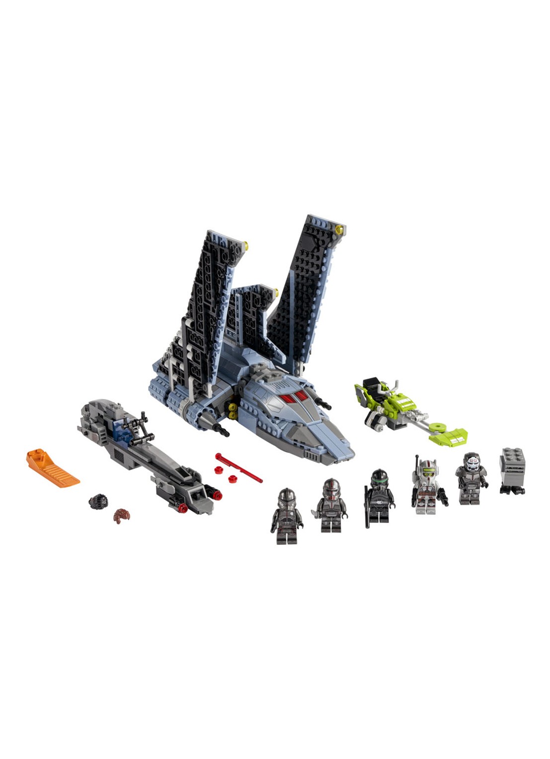 LEGO Star Wars The Bad Batch aanvalsshuttle - 75314 - voorkant 2 grijs