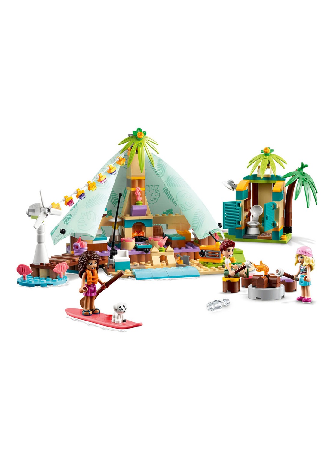 LEGO Strand Glamping bouwspeelgoed - 41700 - voorkant 2 multicolor