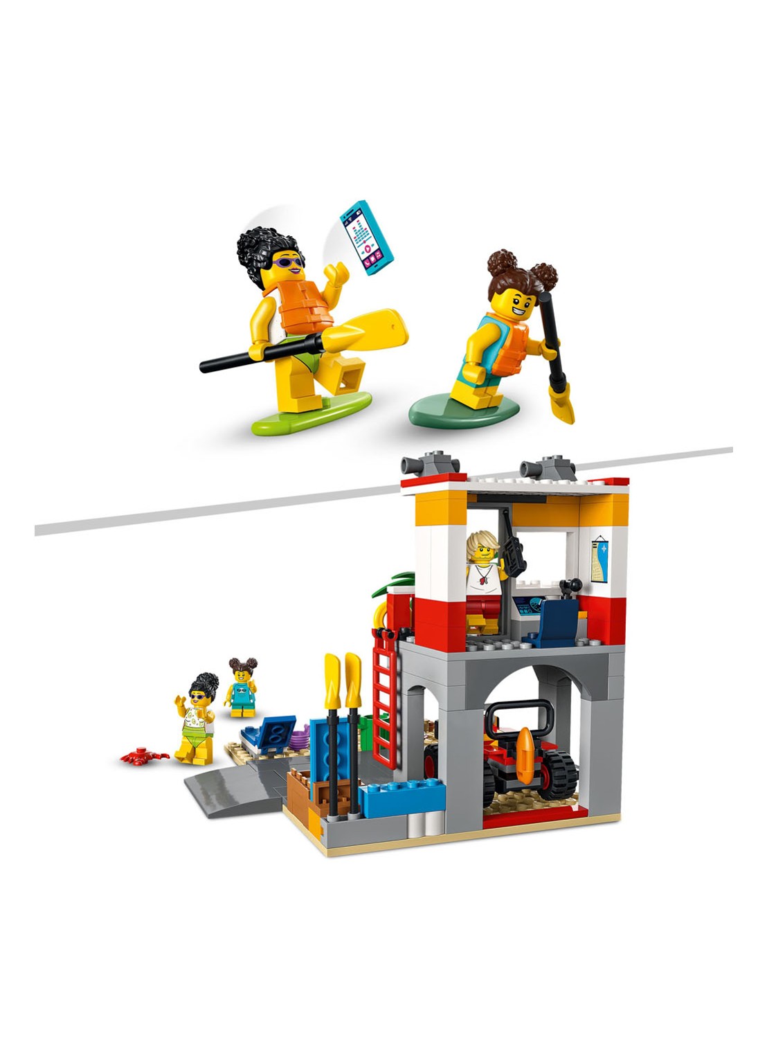 LEGO Strandwachter Uitkijkpost bouwspeelgoed - 60328 - detail 7 multicolor