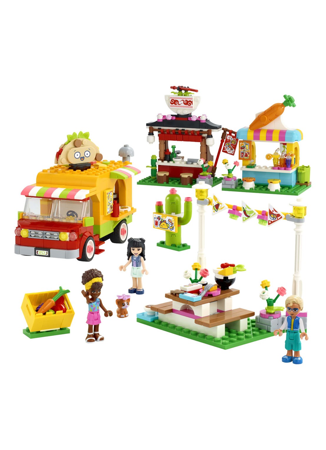 LEGO Streetfoodmarkt bouwspeelgoed - 41701 - detail 4 multicolor
