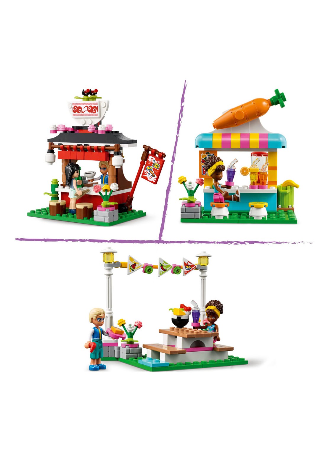LEGO Streetfoodmarkt bouwspeelgoed - 41701 - detail 7 multicolor