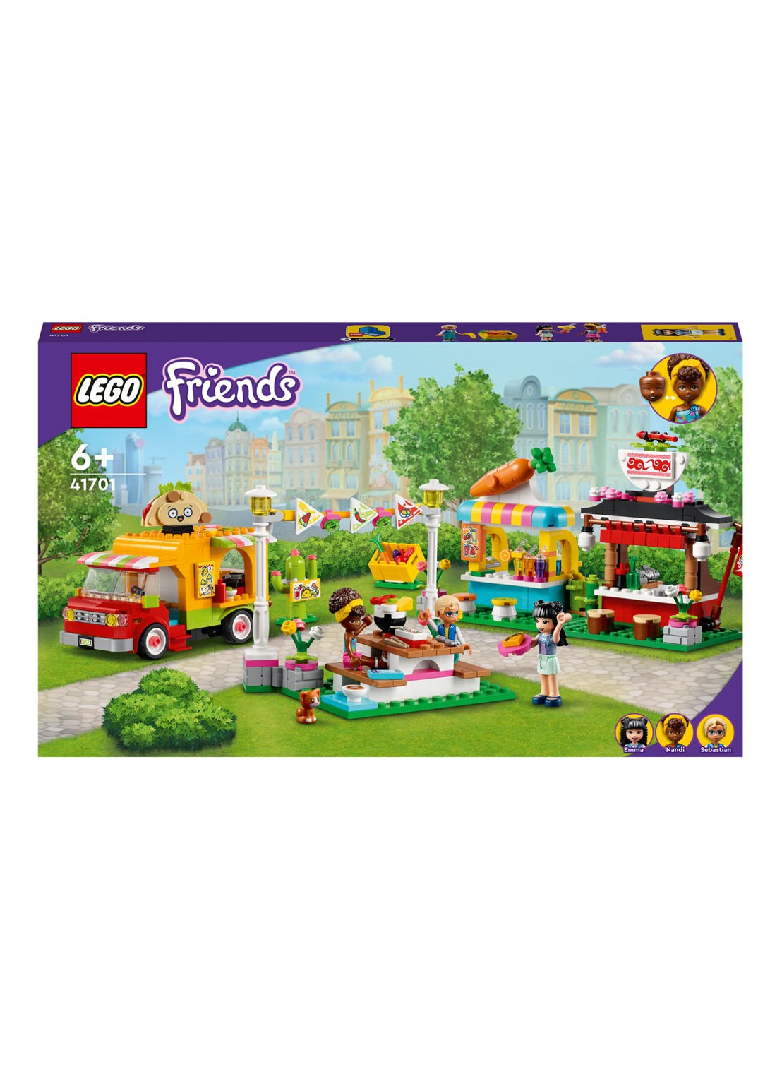 LEGO Streetfoodmarkt bouwspeelgoed - 41701 - voorkant multicolor