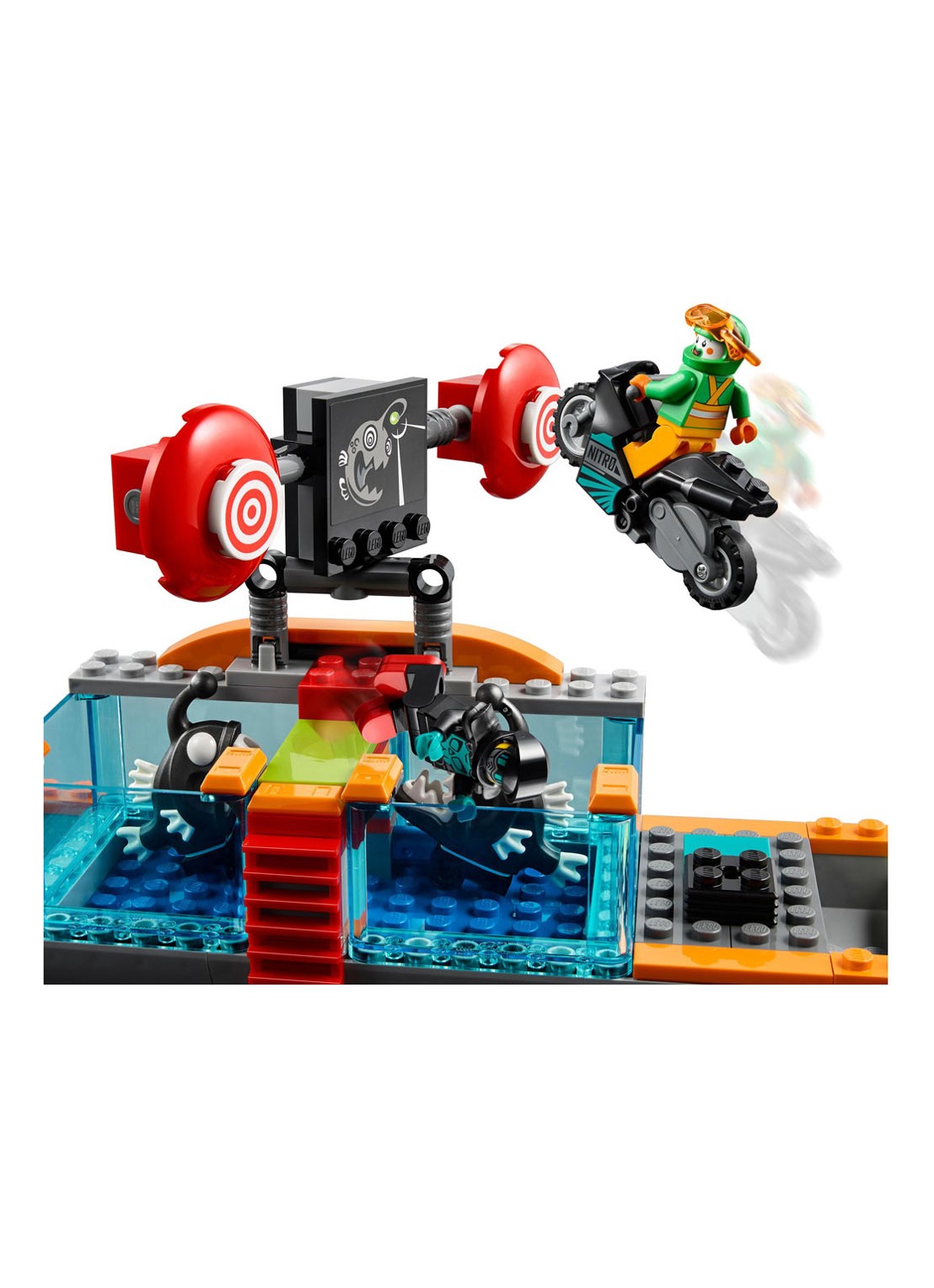 LEGO Stunt Show Truck bouwsets - 60294 - detail 7 oranje