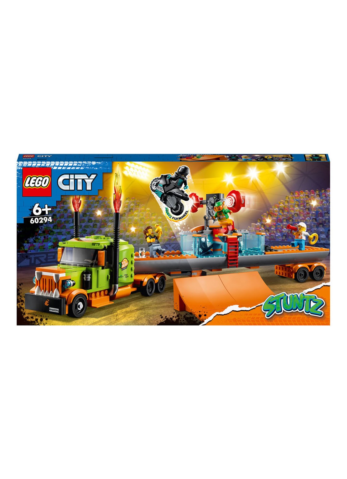 LEGO Stunt Show Truck bouwsets - 60294 - voorkant oranje