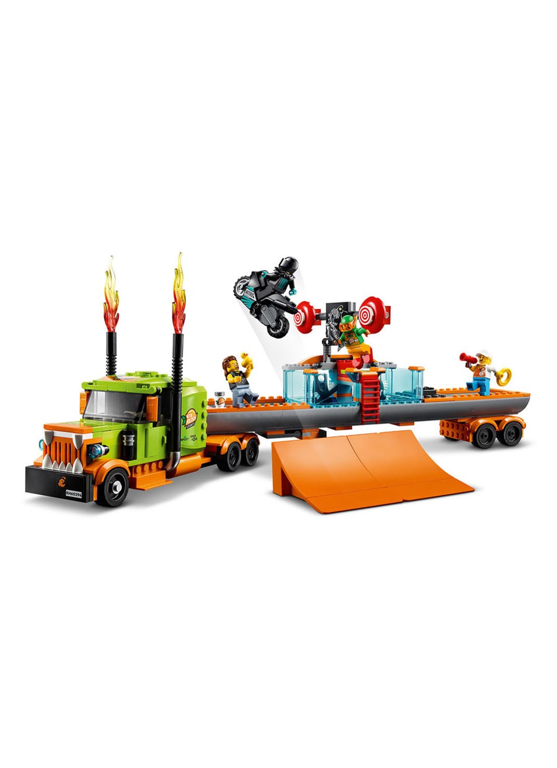 LEGO Stunt Show Truck bouwsets - 60294 - voorkant 2 oranje