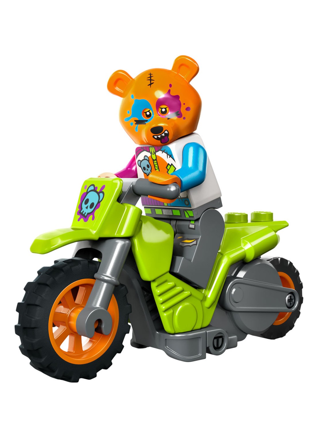 LEGO Stuntz Beer stuntmotor Actie Speelset - 60356   - achterkant 3 multicolor