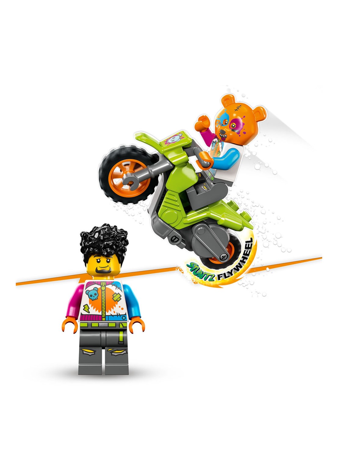 LEGO Stuntz Beer stuntmotor Actie Speelset - 60356   - detail 5 multicolor