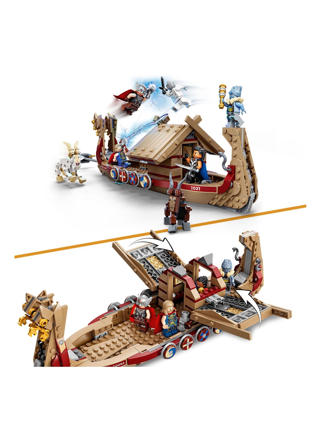 LEGO Super Heroes Het Geitenschip - bouwset 76208 - detail 5 multicolor