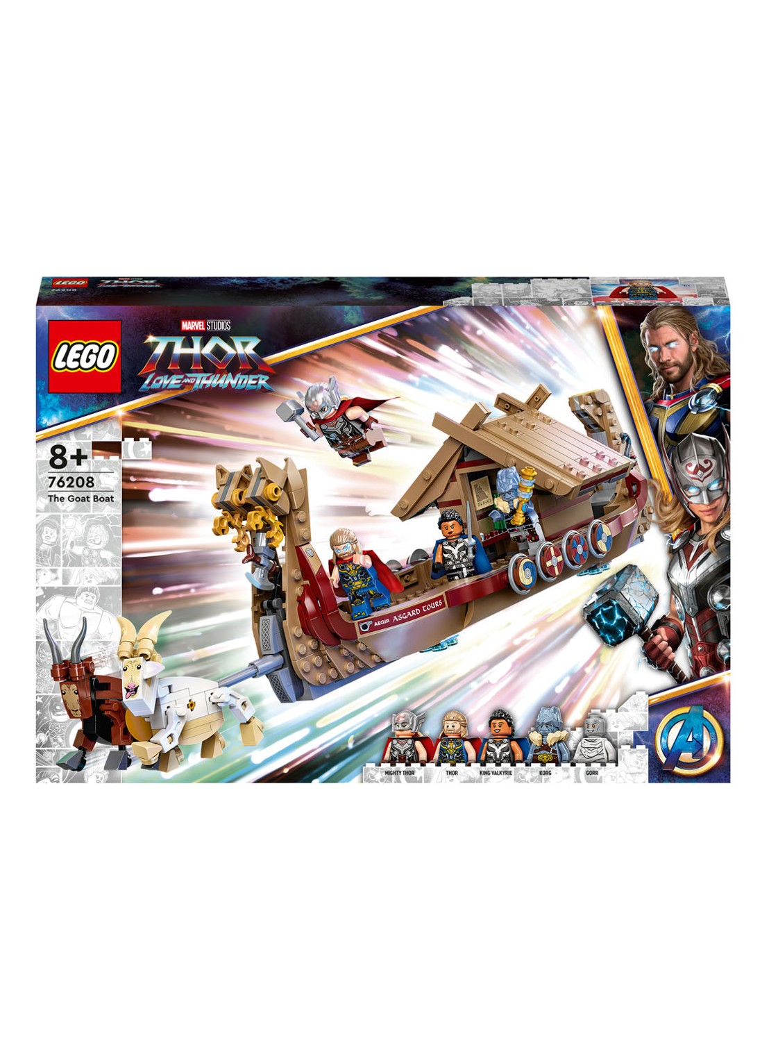 LEGO Super Heroes Het Geitenschip - bouwset 76208 - voorkant multicolor