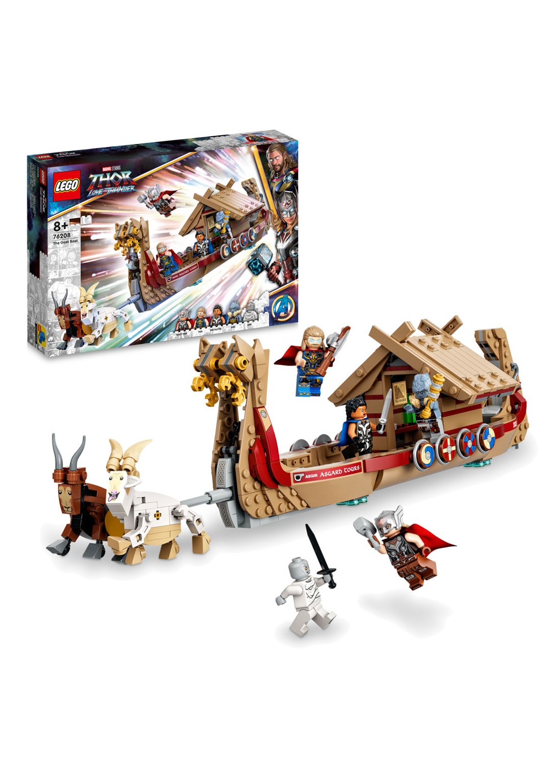 LEGO Super Heroes Het Geitenschip - bouwset 76208 - voorkant 2 multicolor
