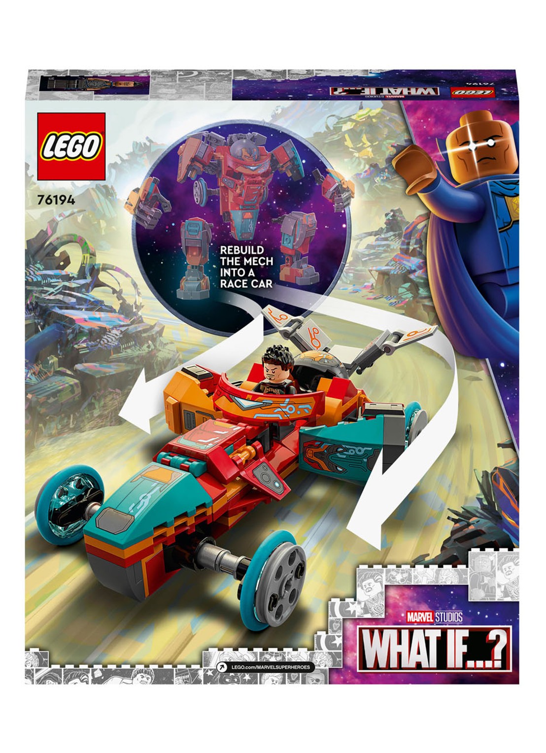 LEGO Super Heroes Tony Stark’s Sakaarian Iron Man - 76194 - detail 7 steenrood