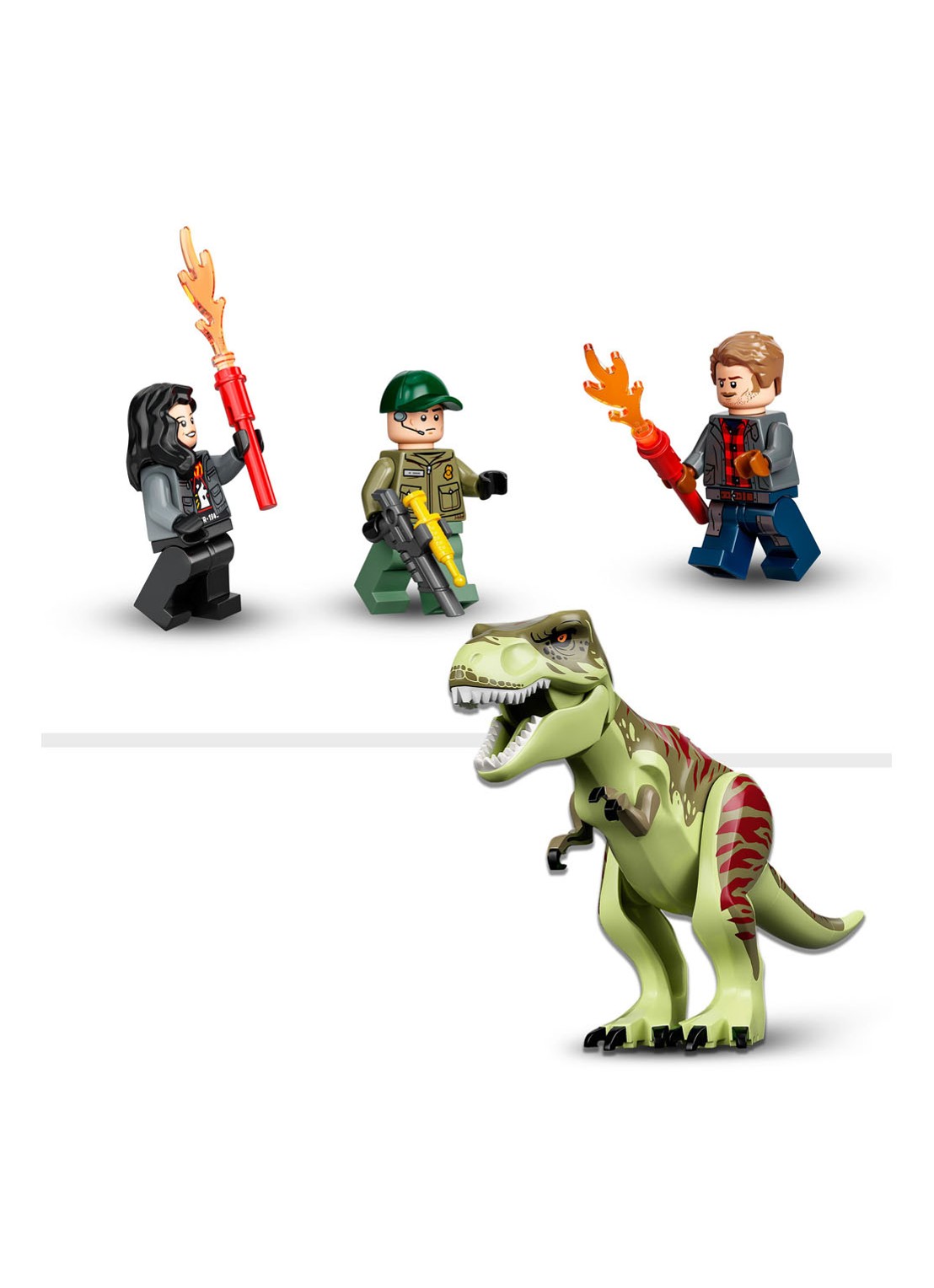 LEGO T. rex dinosaurus ontsnapping - bouwset 76944 - detail 5 multicolor