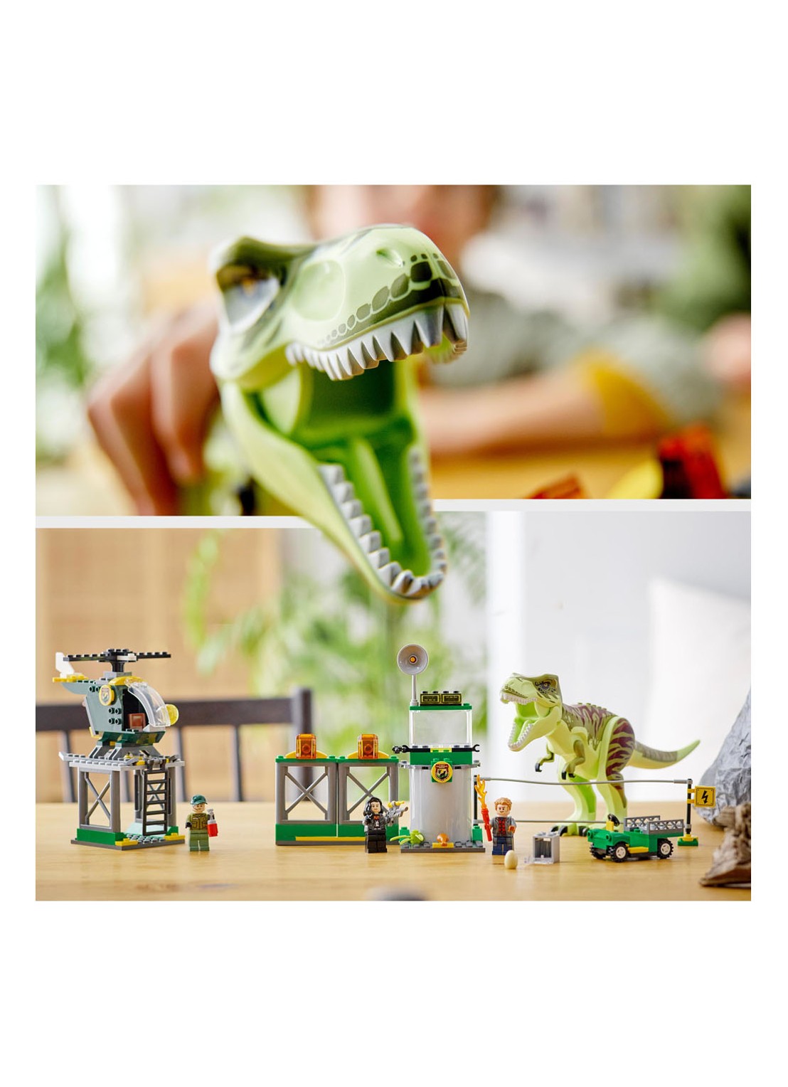 LEGO T. rex dinosaurus ontsnapping - bouwset 76944 - detail 6 multicolor