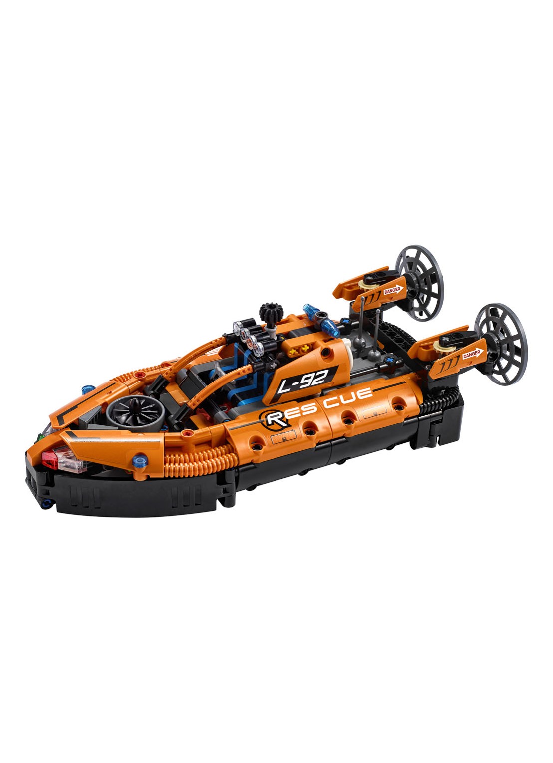 LEGO Technic Reddingshovercraft - 42120 - voorkant 2 oranjebruin