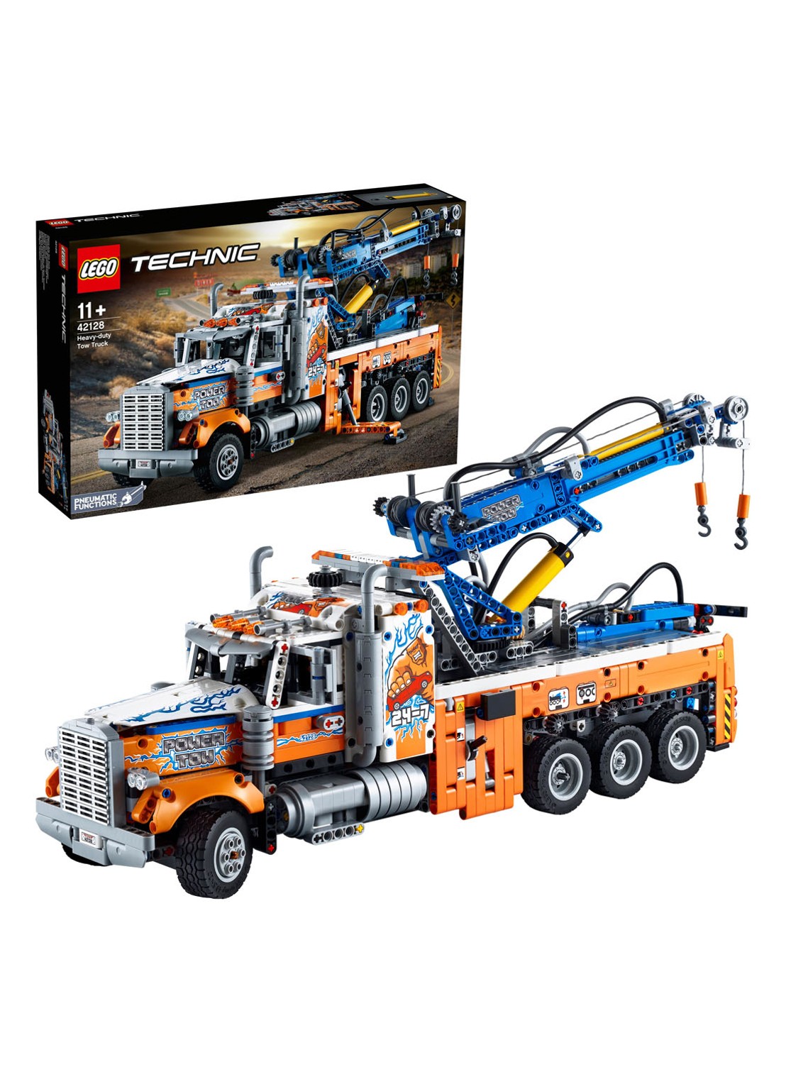 LEGO Technic Robuuste sleepwagen - 42128 - detail 3 oranje
