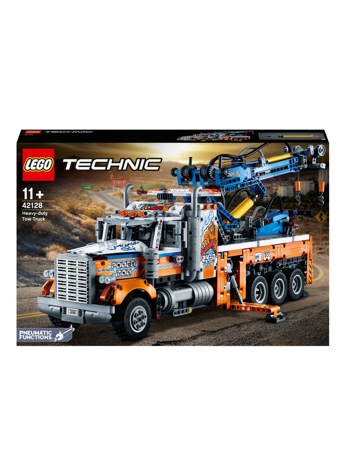 LEGO Technic Robuuste sleepwagen - 42128 - voorkant oranje
