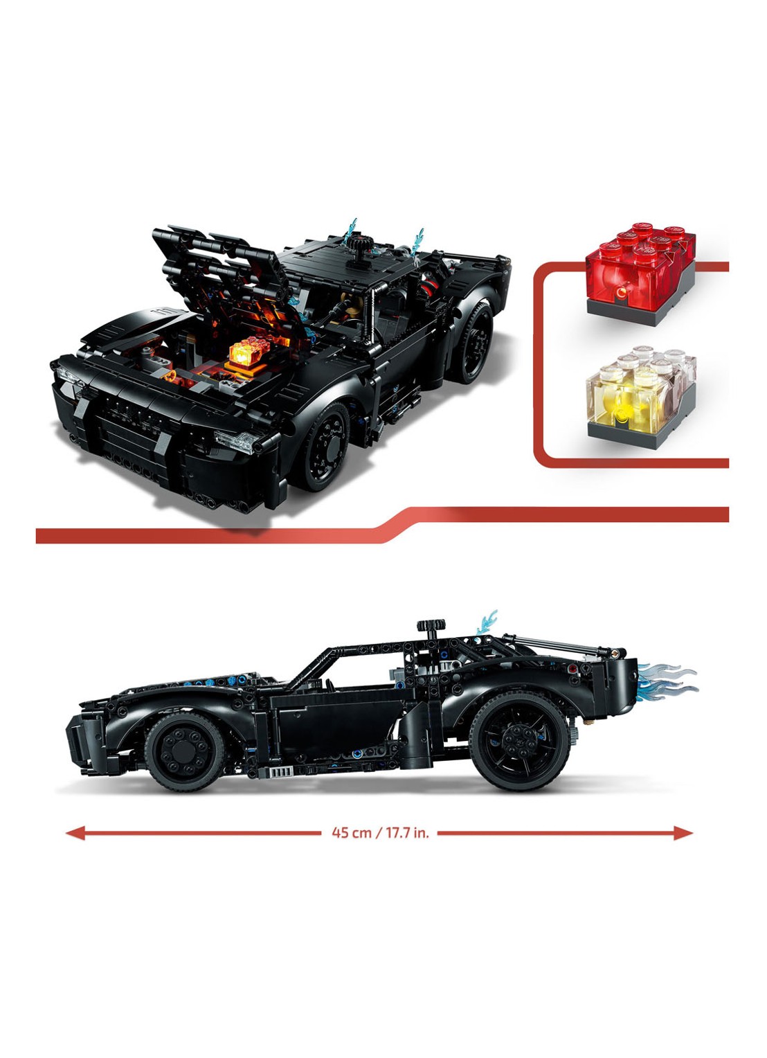 LEGO The Batman Batmobile - 42127 - detail 4 multicolor