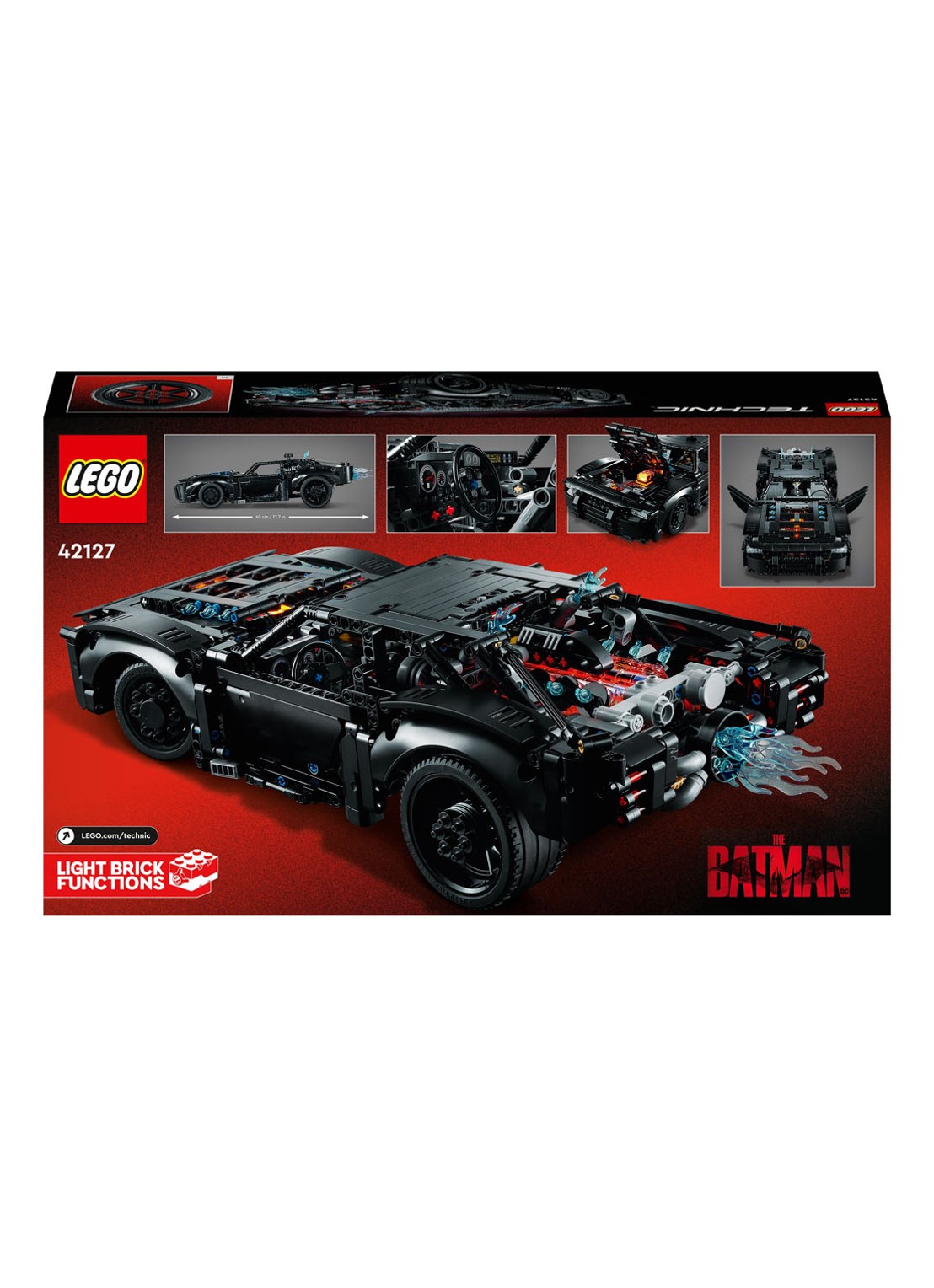 LEGO The Batman Batmobile - 42127 - voorkant 5 multicolor
