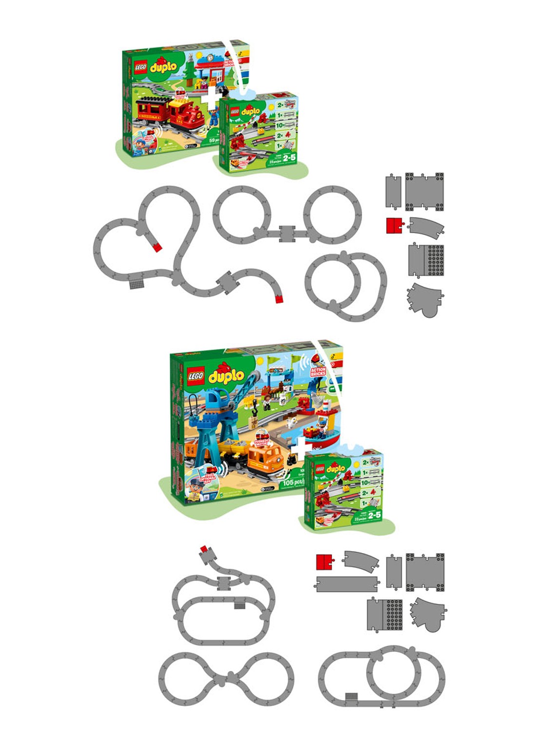 LEGO Treinrails - bouwset 10882 - detail 6 undefined