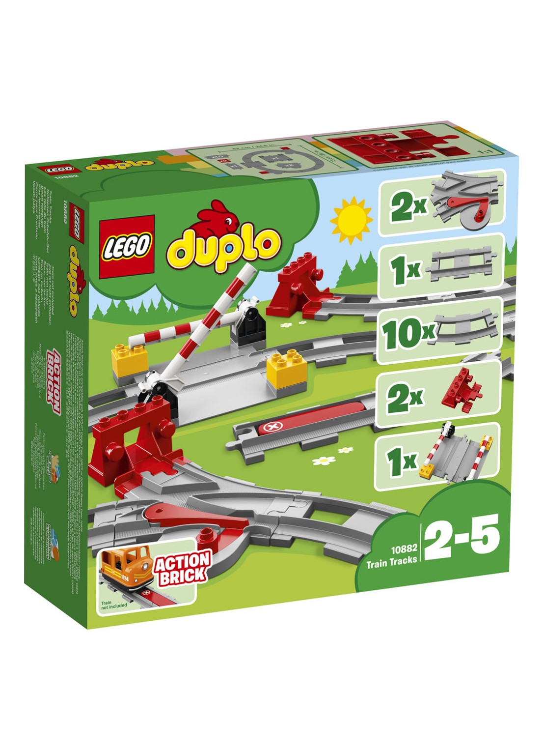 LEGO Treinrails - bouwset 10882 - voorkant undefined