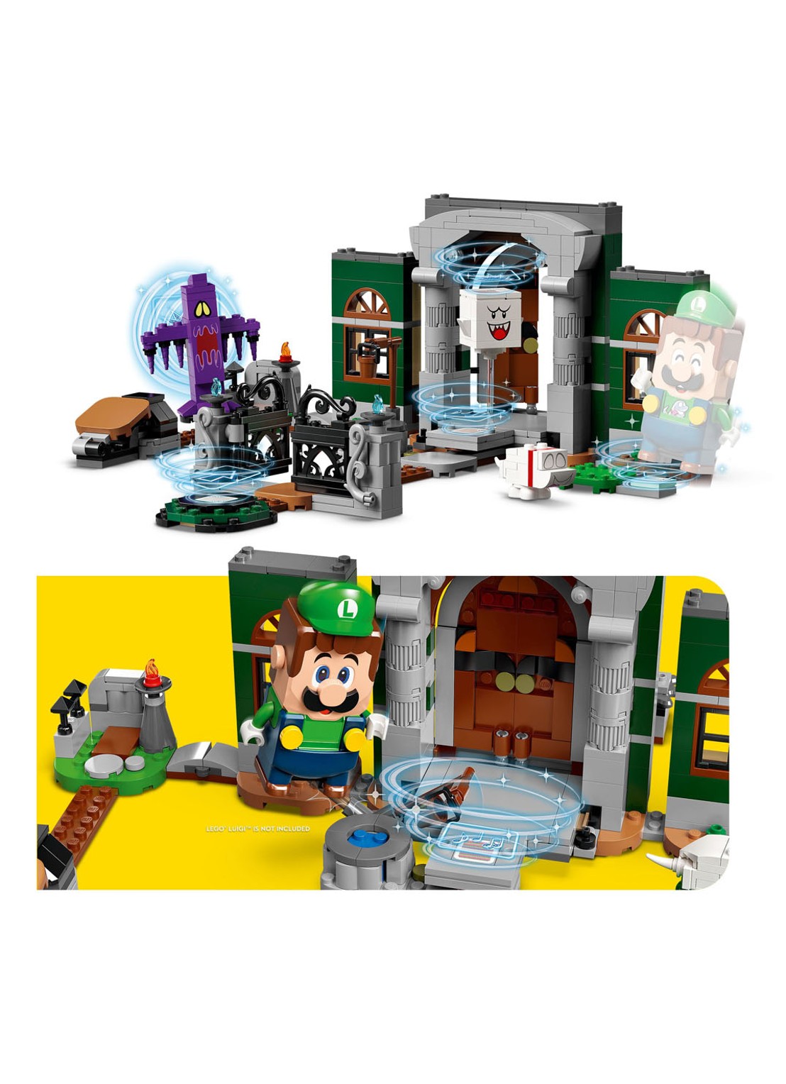 LEGO Uitbreidingsset Luigi’s Mansion-hal bouwspeelgoed - 71399 - detail 2 multicolor