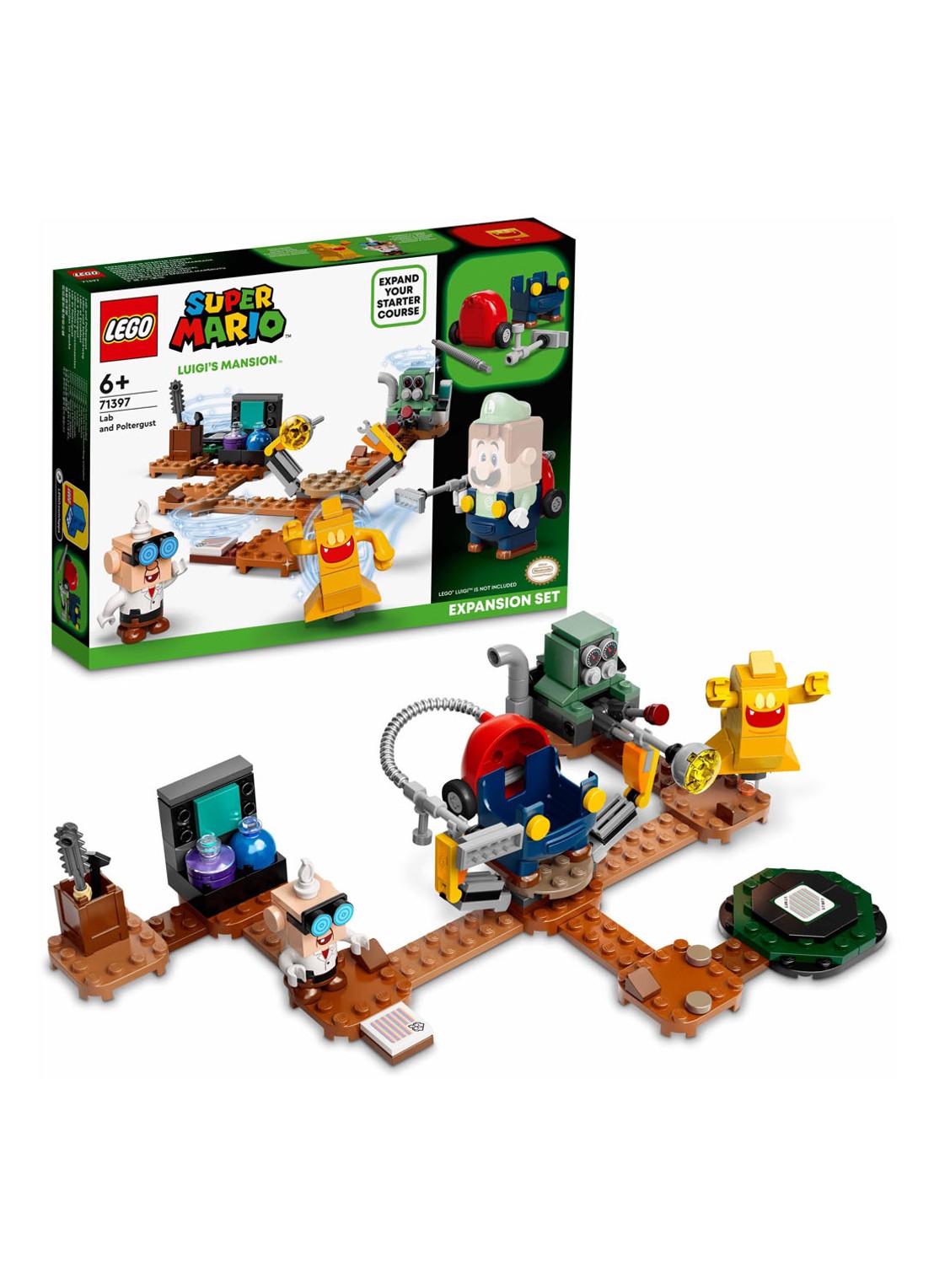 LEGO Uitbreidingsset Luigi’s Mansion-lab en Spookzuiger bouwspeelgoed - 71397 - detail 3 multicolor