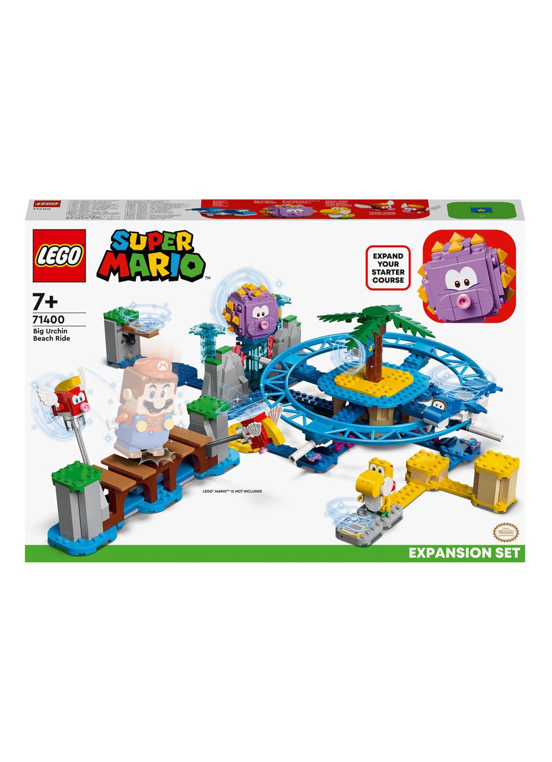 LEGO Uitbreidingsset Reuzen-Urchins Strandattractie bouwspeelgoed - 71400 - voorkant multicolor