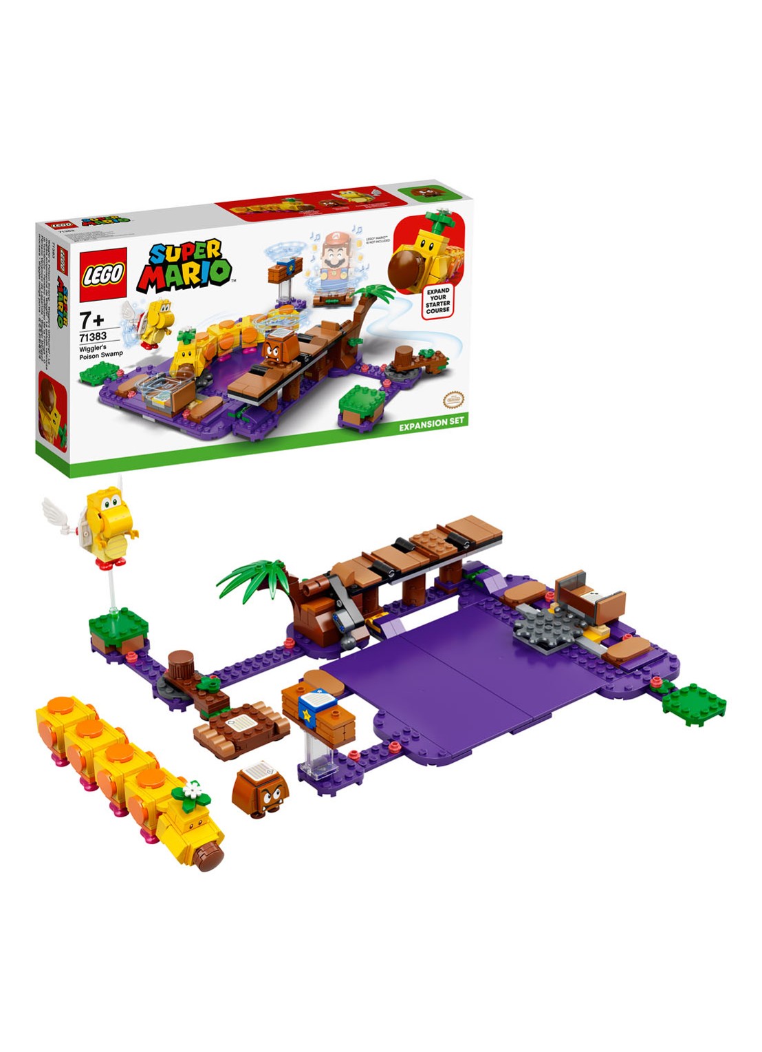 LEGO Uitbreidingsset: Wigglers giftige moeras - 71383 - detail 3 paars